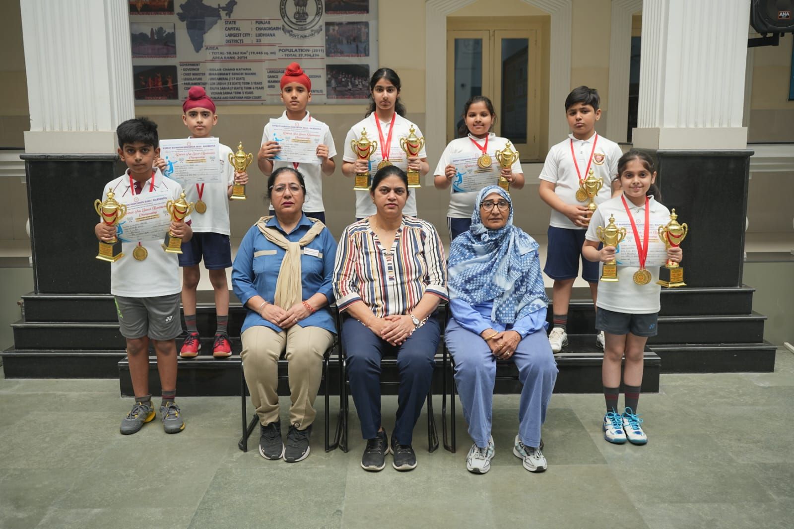 Position Holders   1st Open Distric Badminton Championship Malerkotla u 11 and U 13